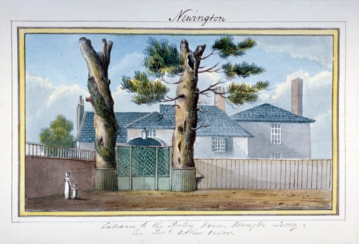 Rektorův dům v Newington Butts, Southwark, Londýn, c1825 od G Yates