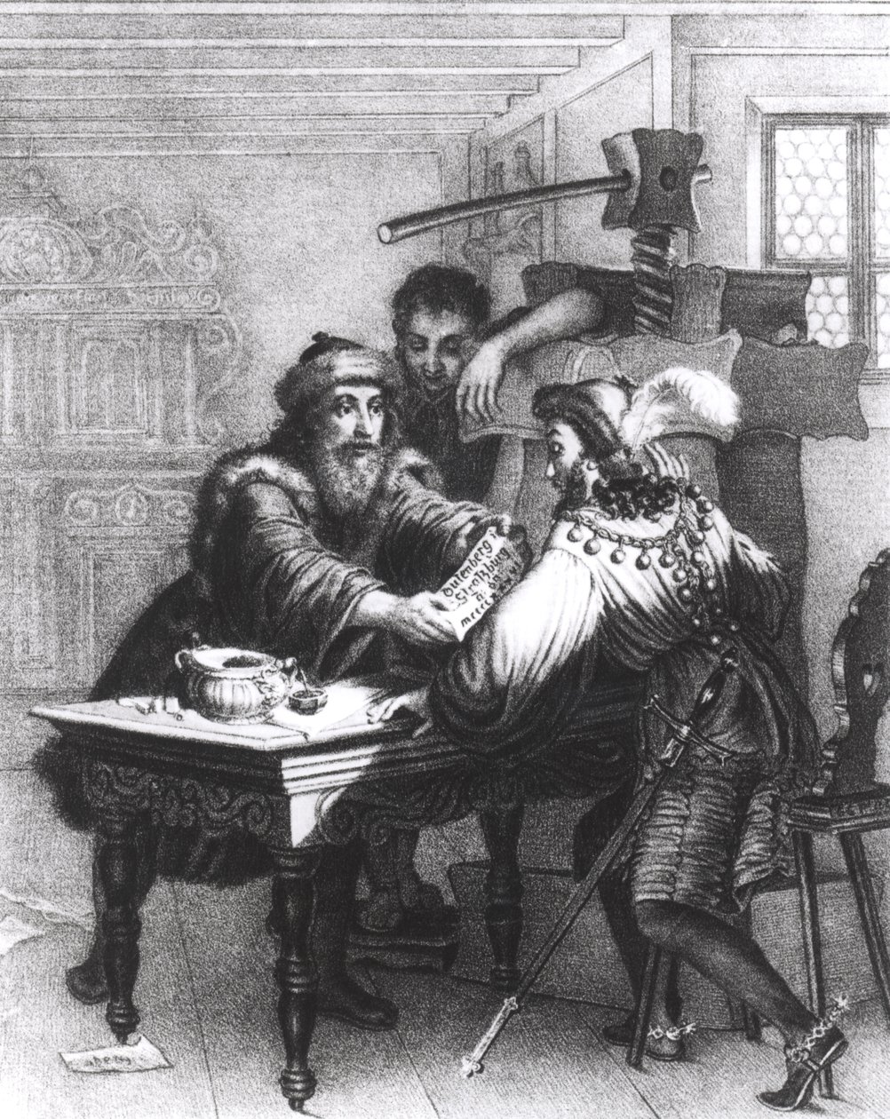 Vynález tisku, 1827 od Gabriel Christophe Guerin