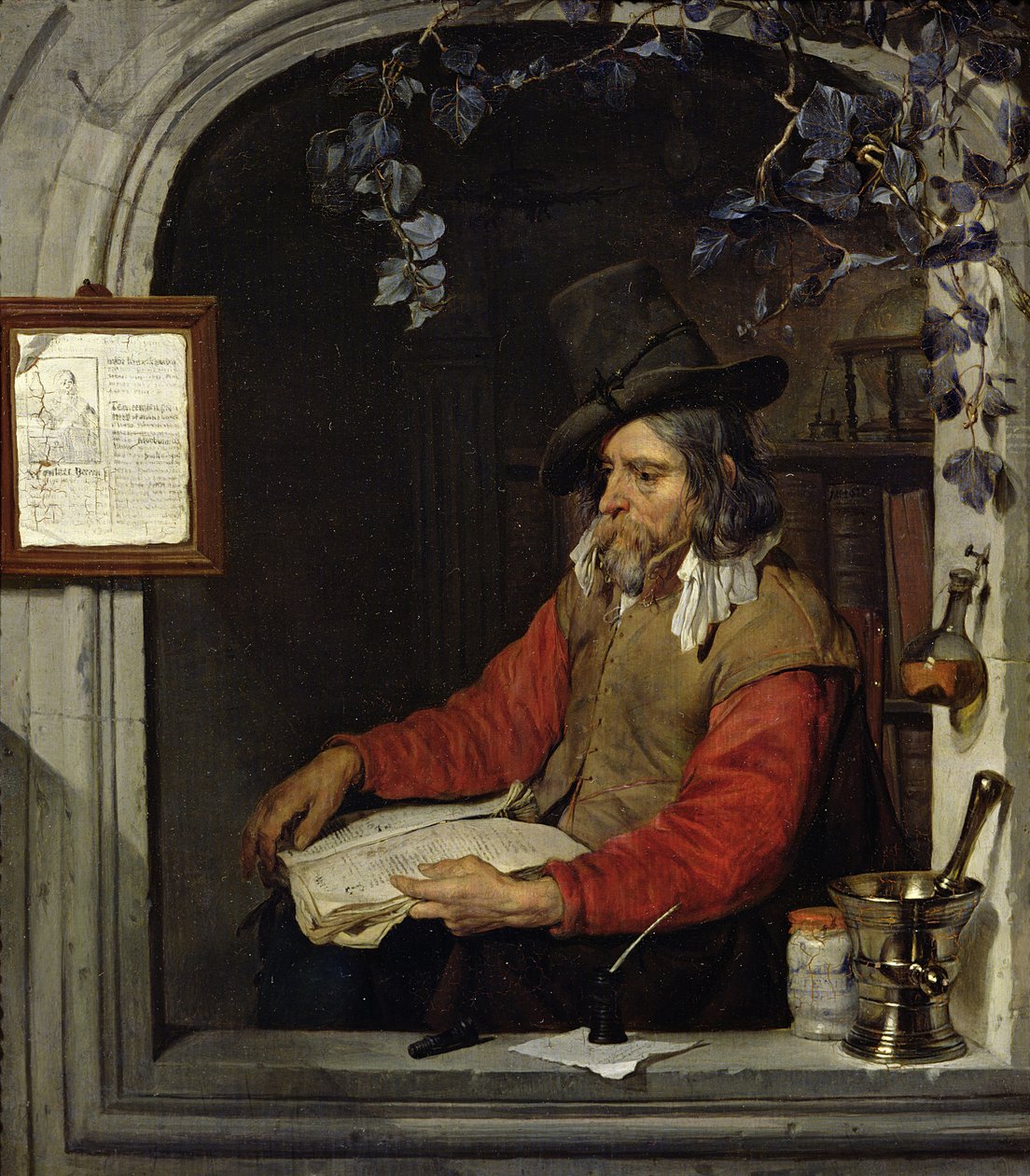 Lékárník nebo chemik od Gabriel Metsu