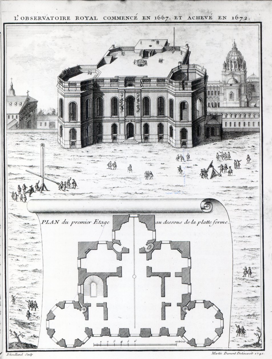 Královská observatoř v Paříži, 1741 od Gabriel Pierre Martin Dumont