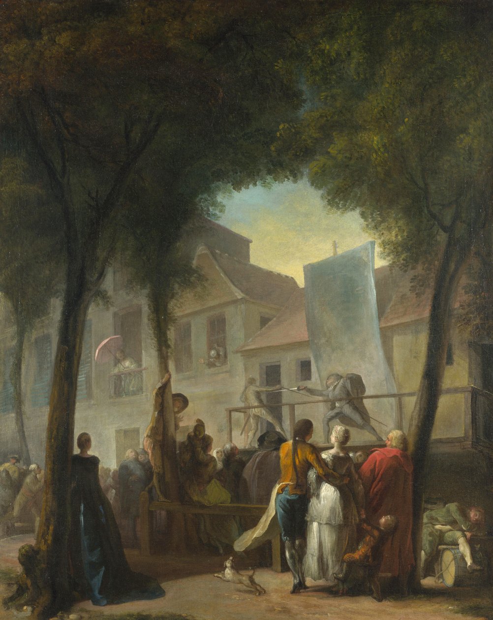 Pouliční show v Paříži, 1760 od Gabriel de Saint Aubin