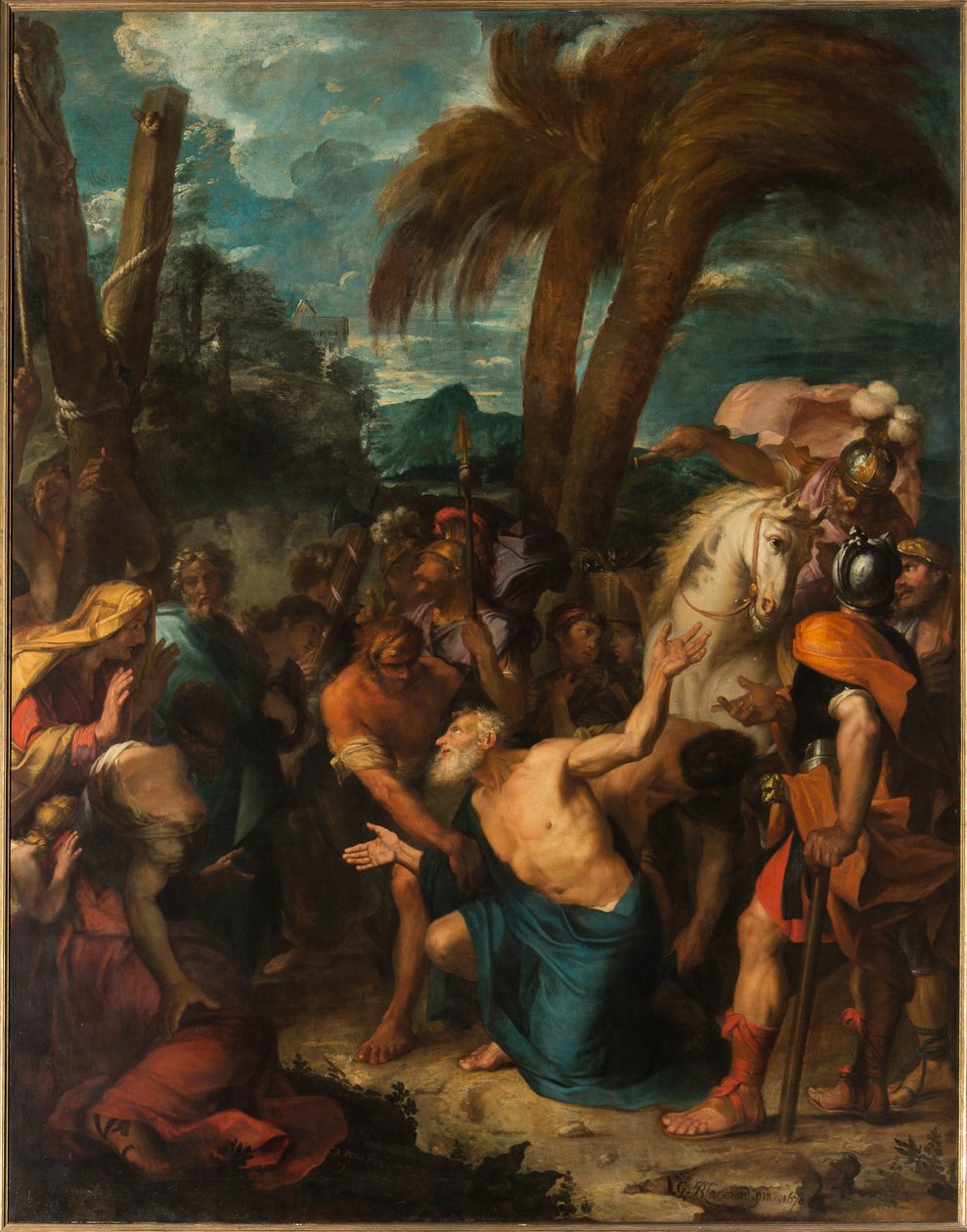Saint Andrew Tartling s radostí při pohledu na jeho muka od Gabriel (1630 1704) Blanchard