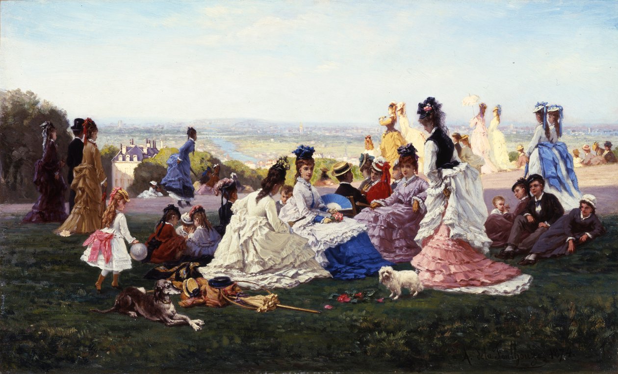 Neděle v Bellevue, 1874 od Gabriel Amable de Lafoulhouze
