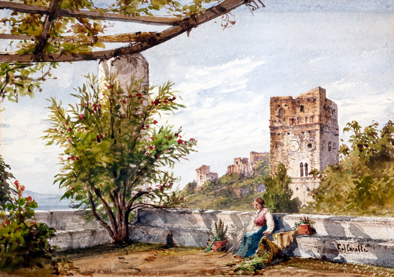 Itálie (akvarel) od Gabriel Carelli