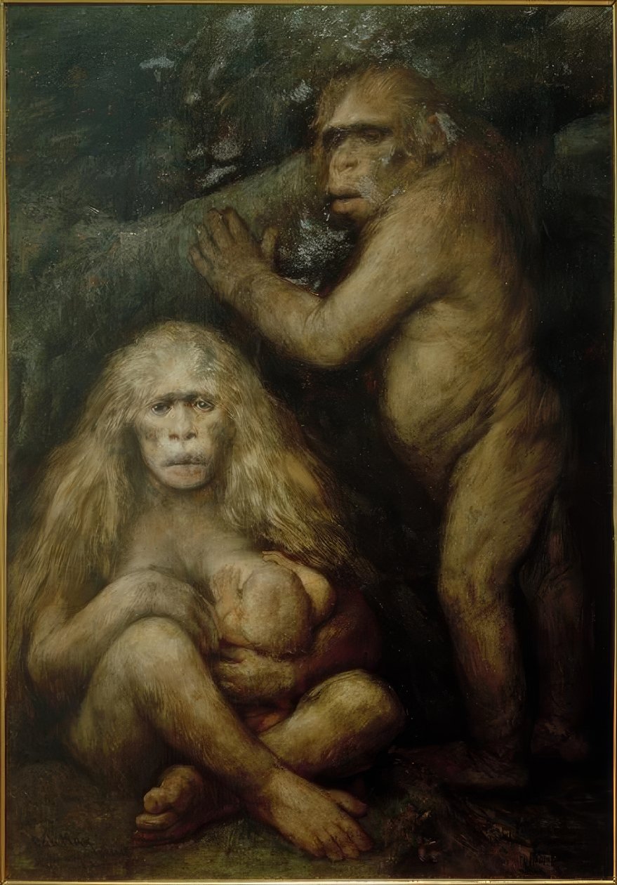 Pithecanthropus alalus od Gabriel Cornelius Ritter von Max