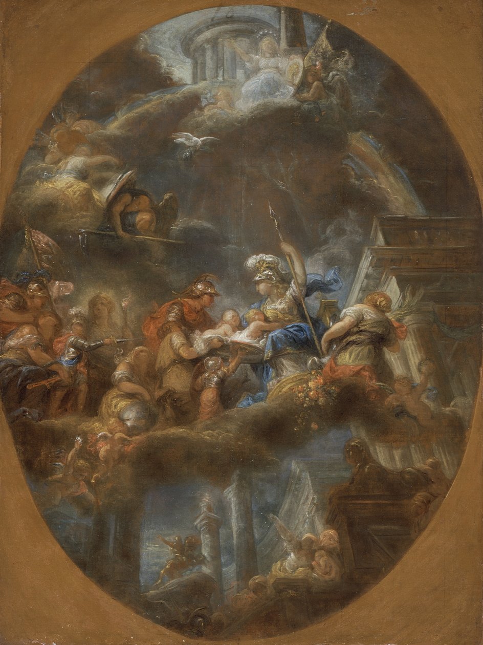 Šlechta nabízela imperiální ruské děti Minervě, c. 1795 od Gabriel Francois Doyen