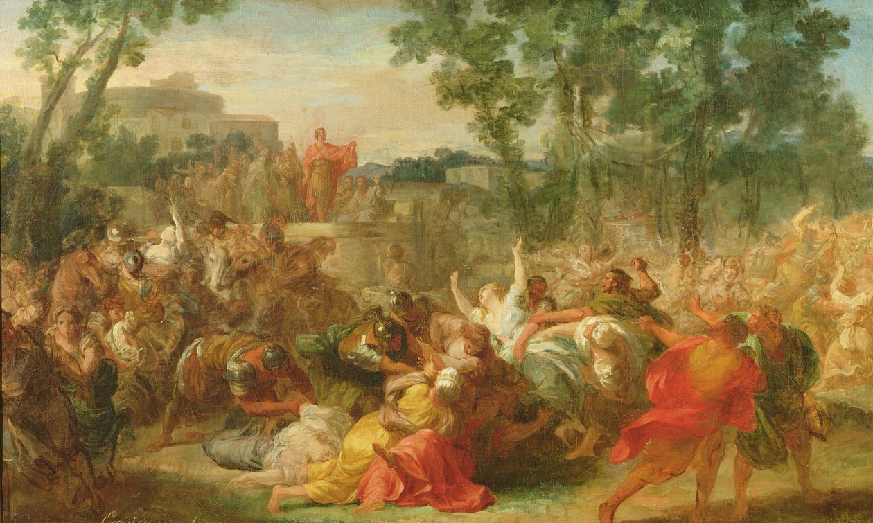 Studie pro znásilnění Sabines od Gabriel Francois Doyen