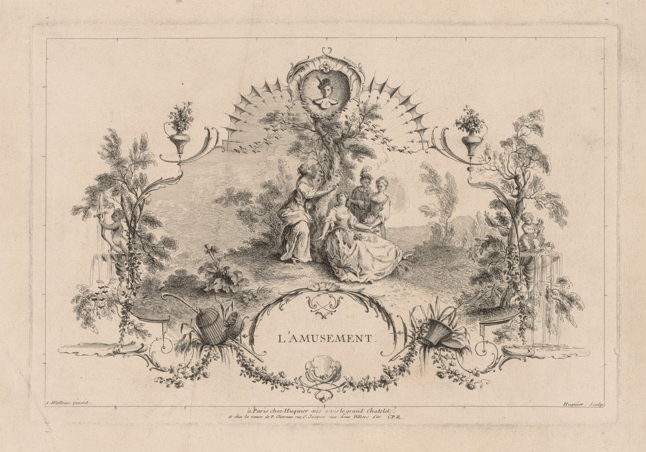Zábava, arabeska od Gabriel Huquier