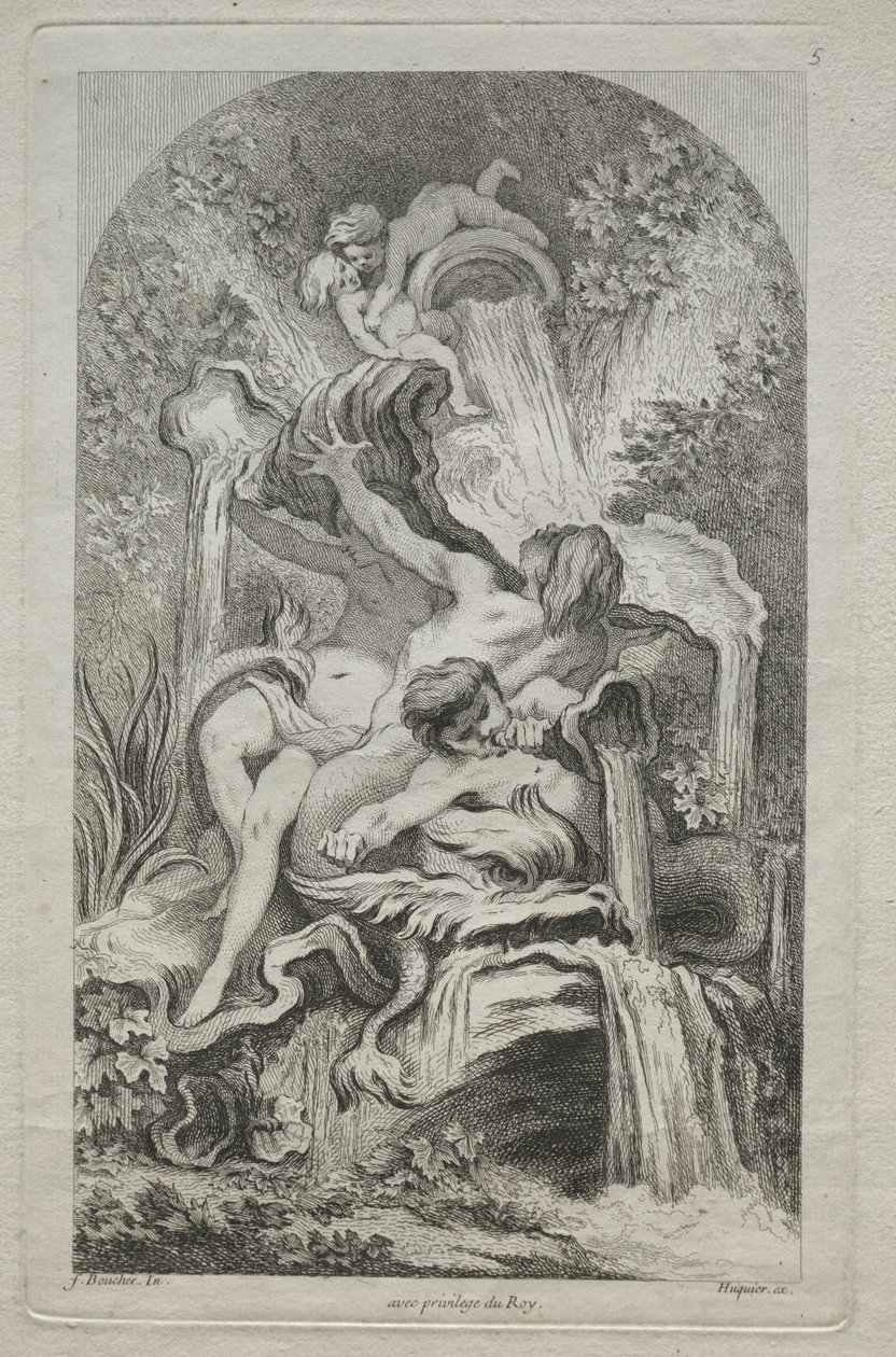 Kniha fontán: č. 5, c. 1736. od Gabriel Huquier