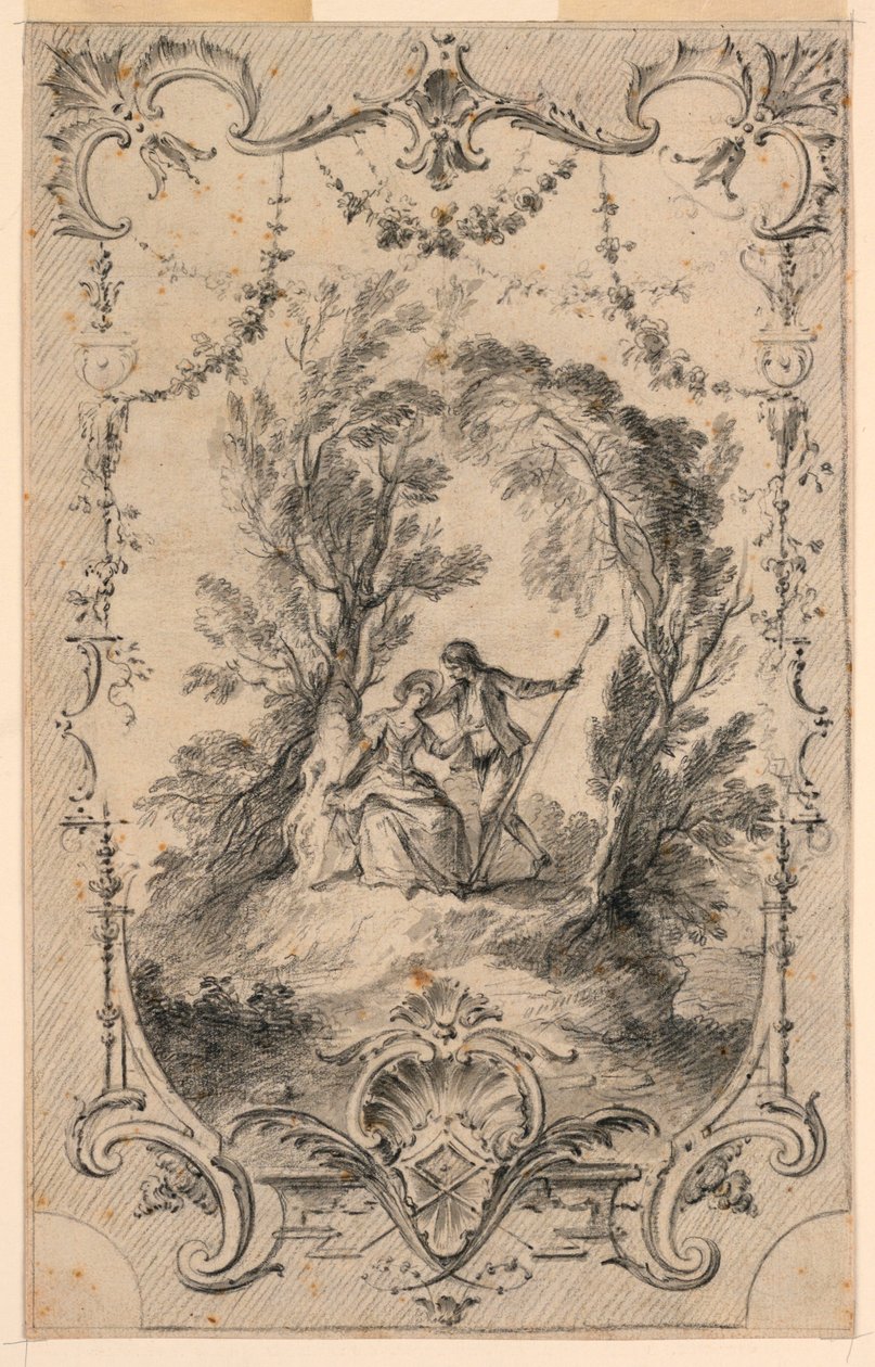 Dychtivý pastýř od Gabriel Huquier