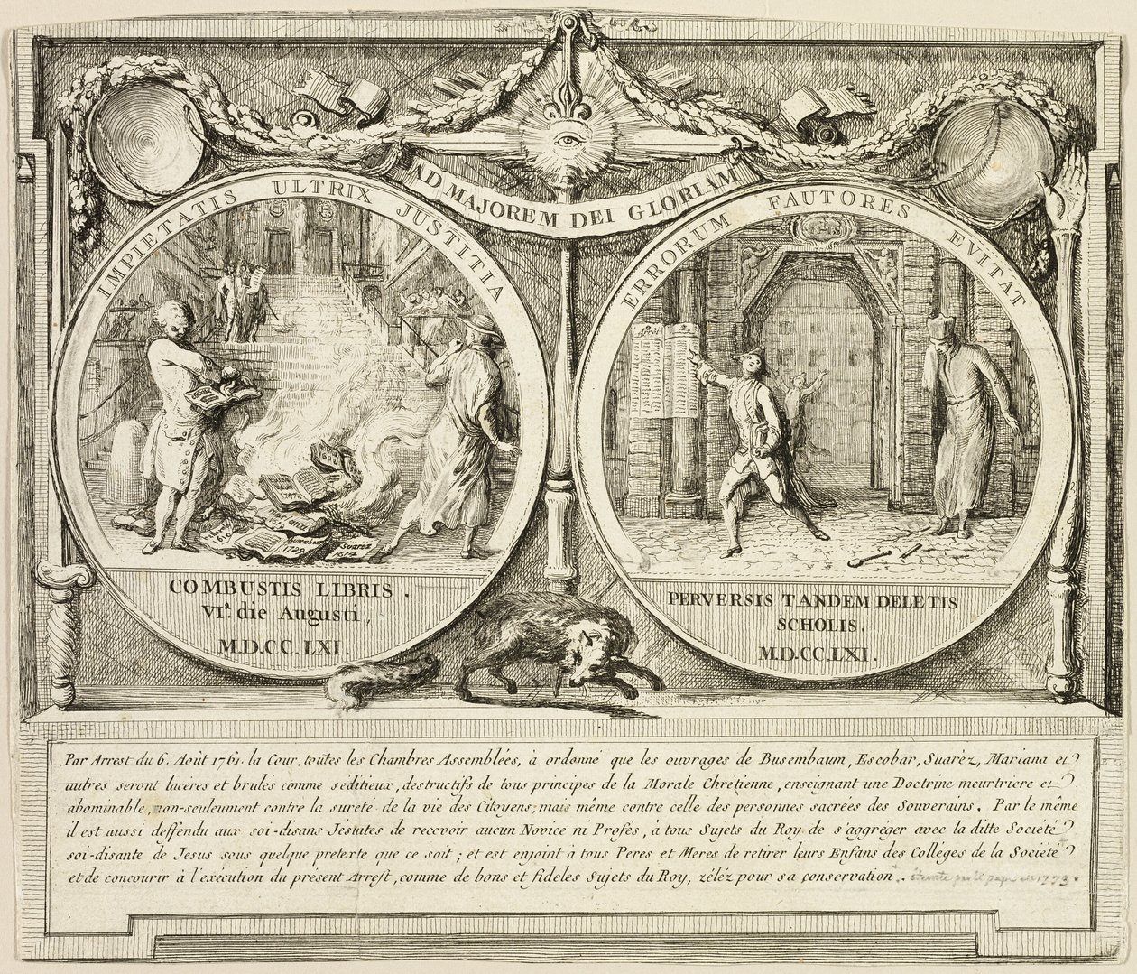 Vyhnání jezuitů od Gabriel Jacques de Saint Aubin