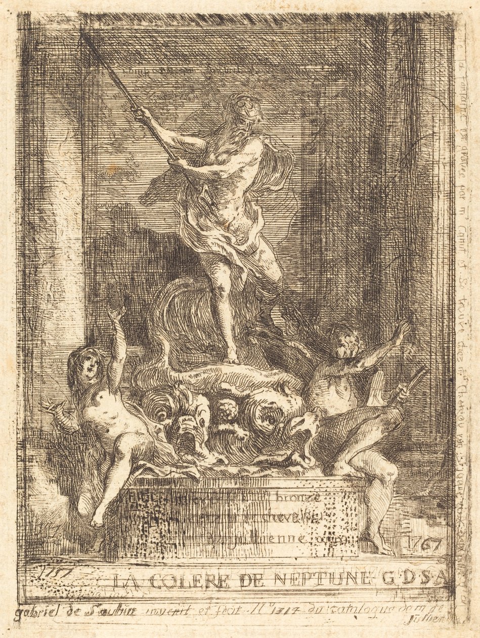 K hněvu Neptuna od Gabriel Jacques de Saint Aubin
