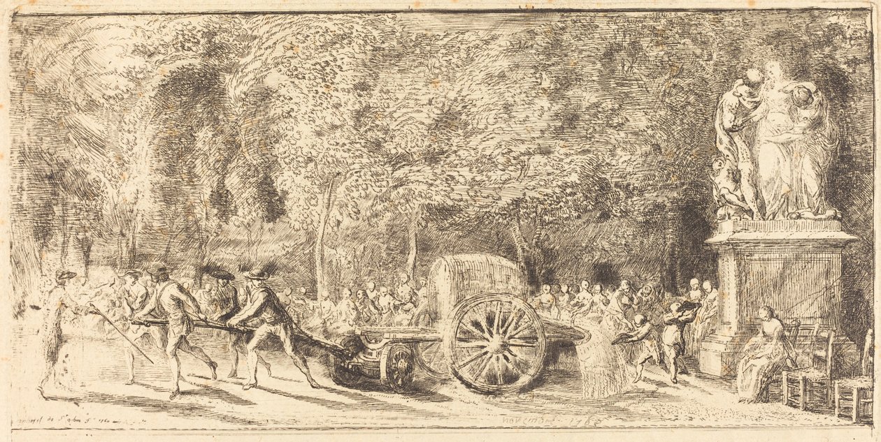 Zalévací sud [horní polovina] od Gabriel Jacques de Saint Aubin