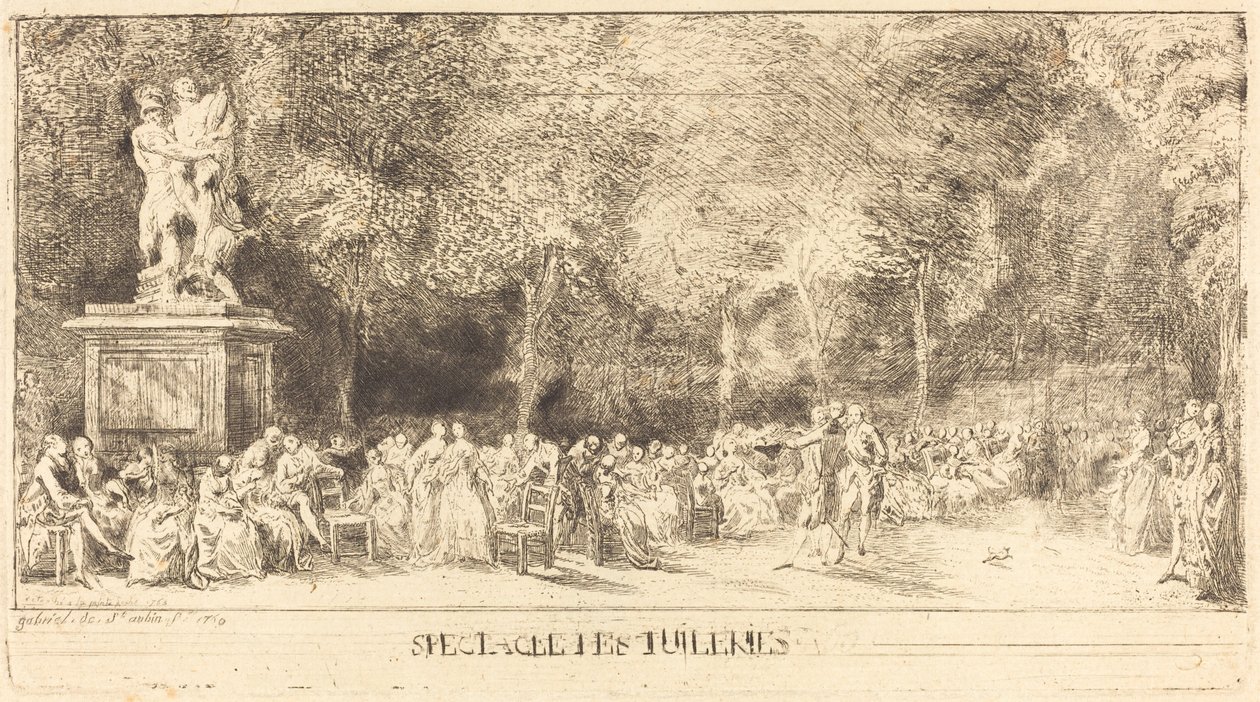 Židle [dolní polovina] od Gabriel Jacques de Saint Aubin
