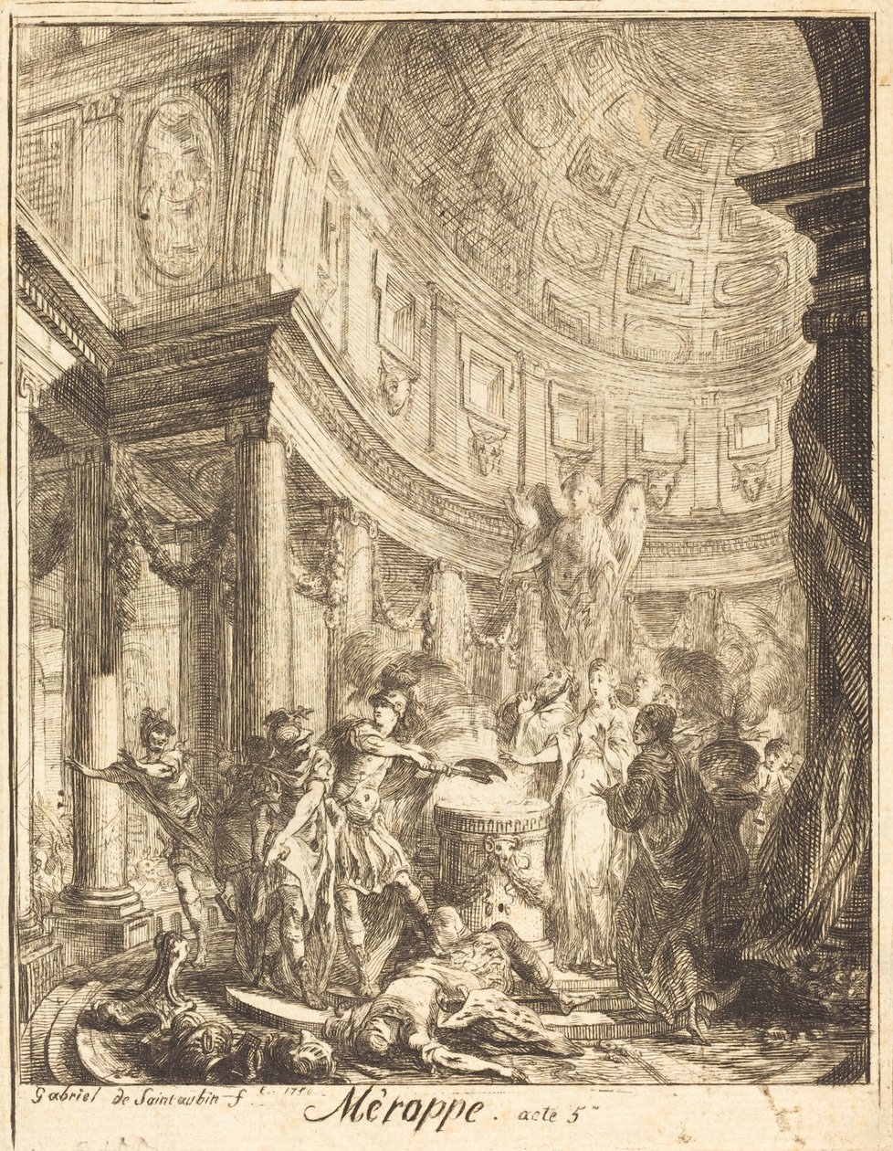 Merope od Gabriel Jacques de Saint Aubin