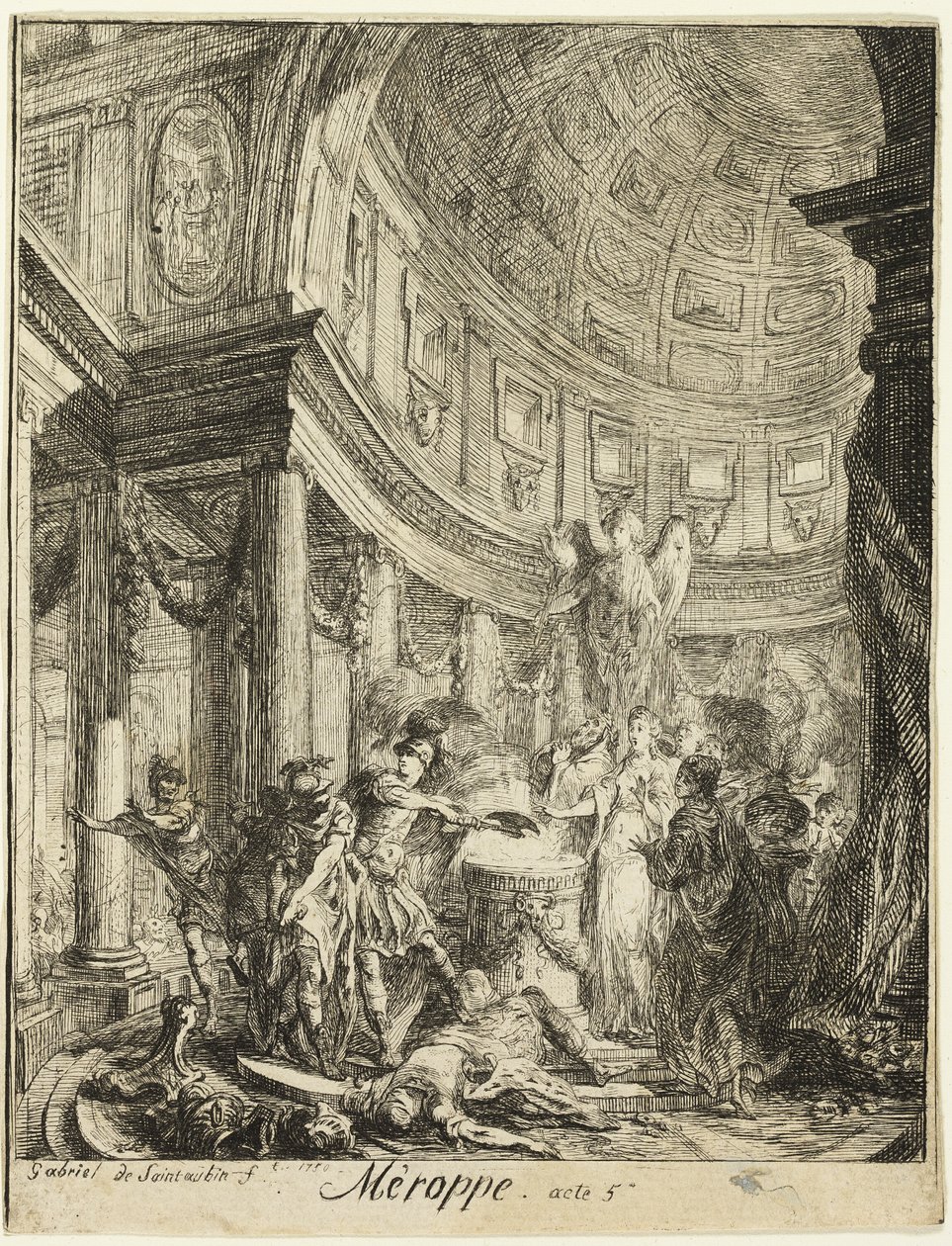 Merope od Gabriel Jacques de Saint Aubin