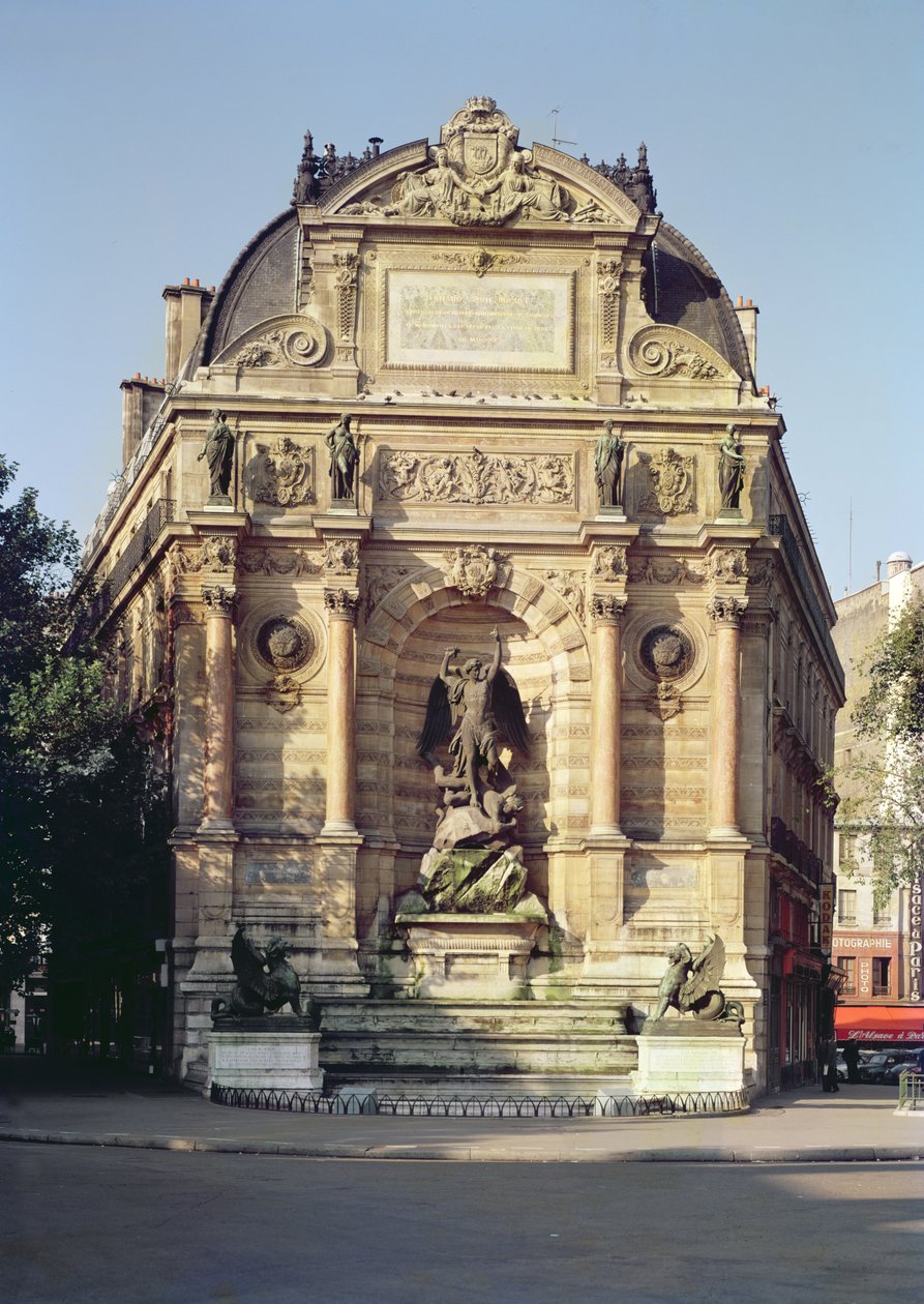 Fontaine Saint-Michel, 1860 od Gabriel Jean Antoine Davioud