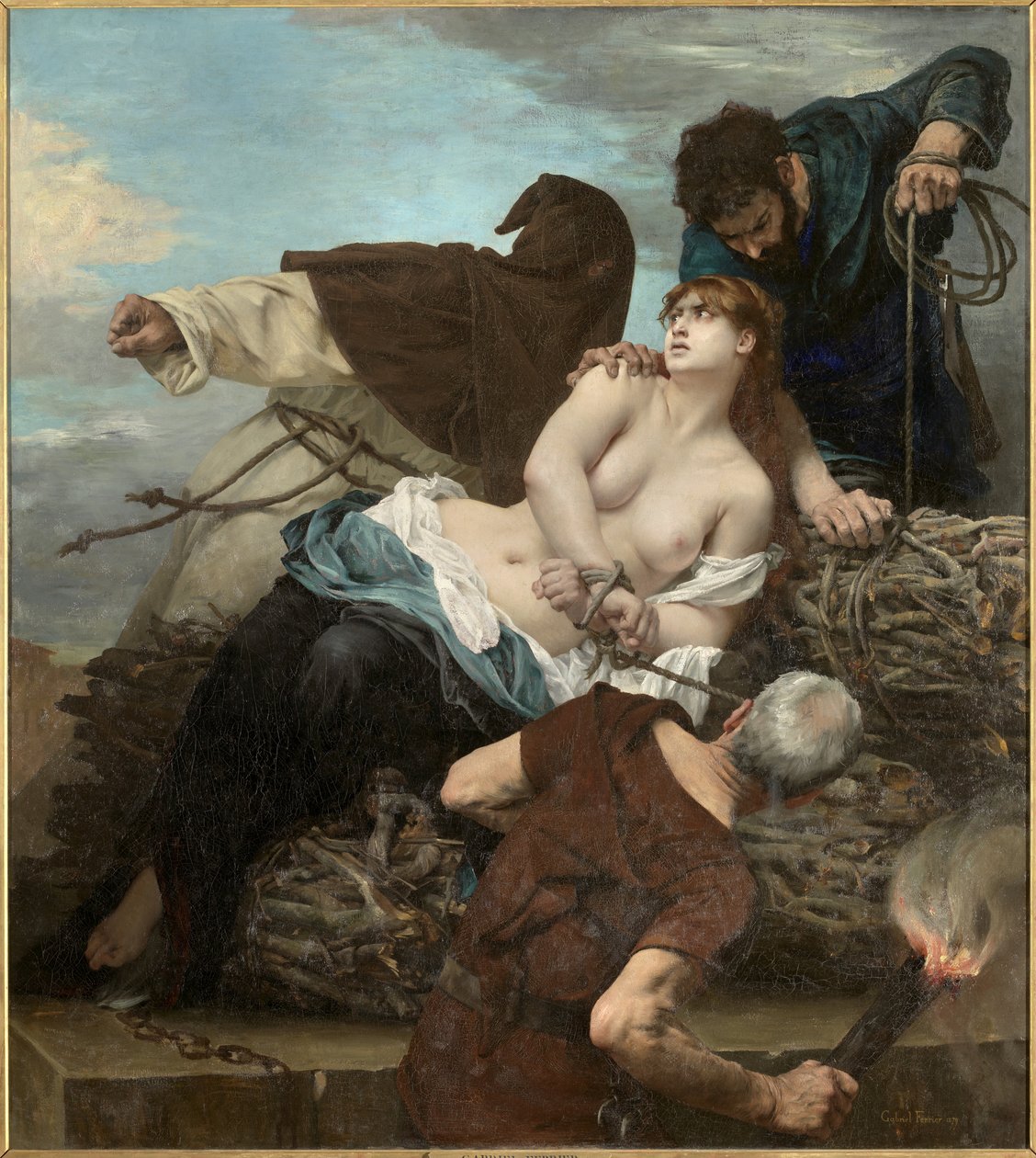 Scéna inkvizice ve Španělsku od Gabriel Joseph Marie Augustin Ferrier