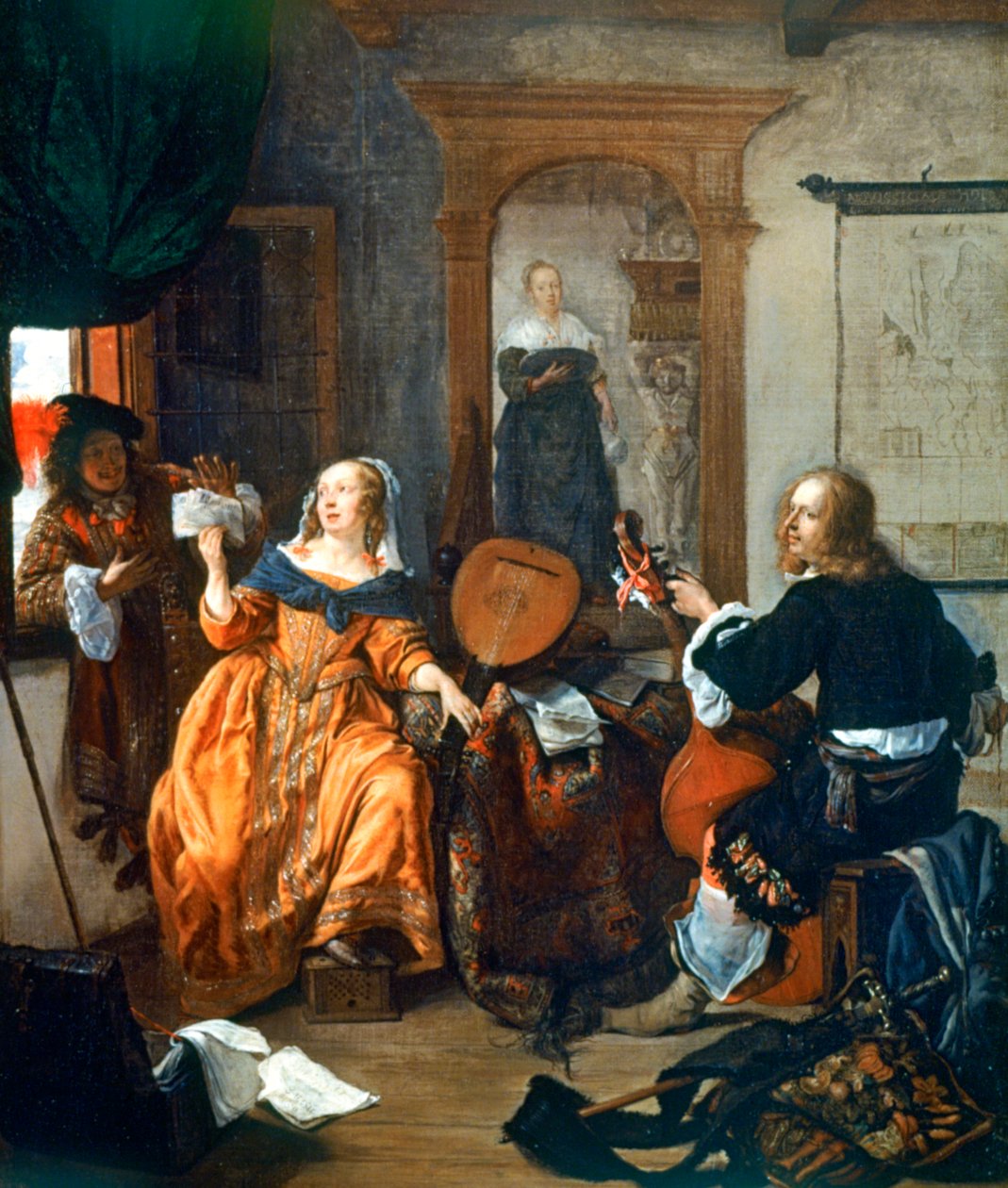 Hudební večírek, 1659 od Gabriel Metsu