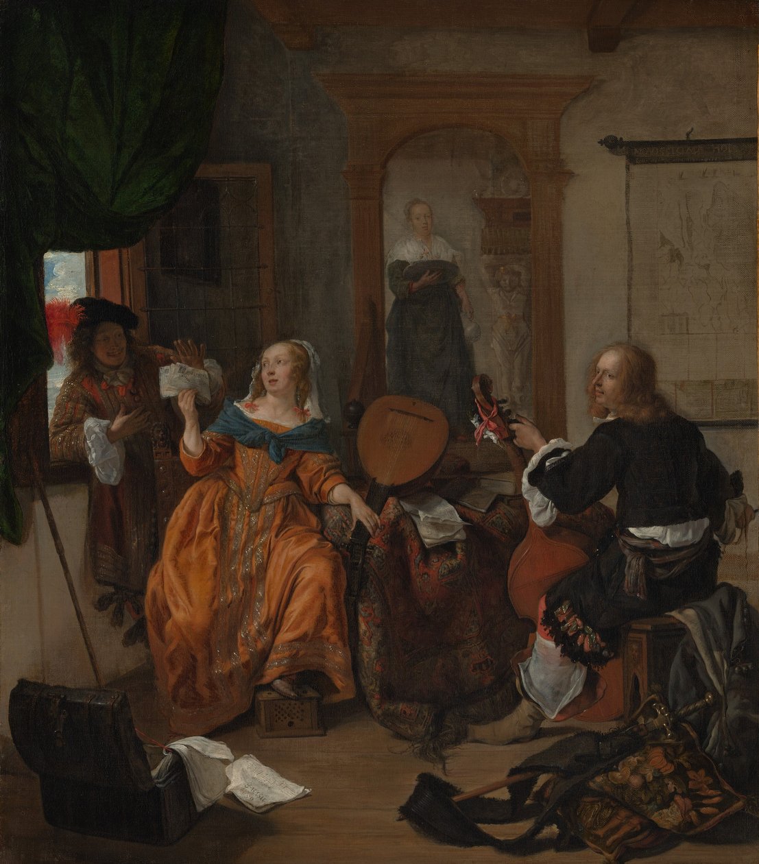 Hudební večírek, 1659. od Gabriel Metsu