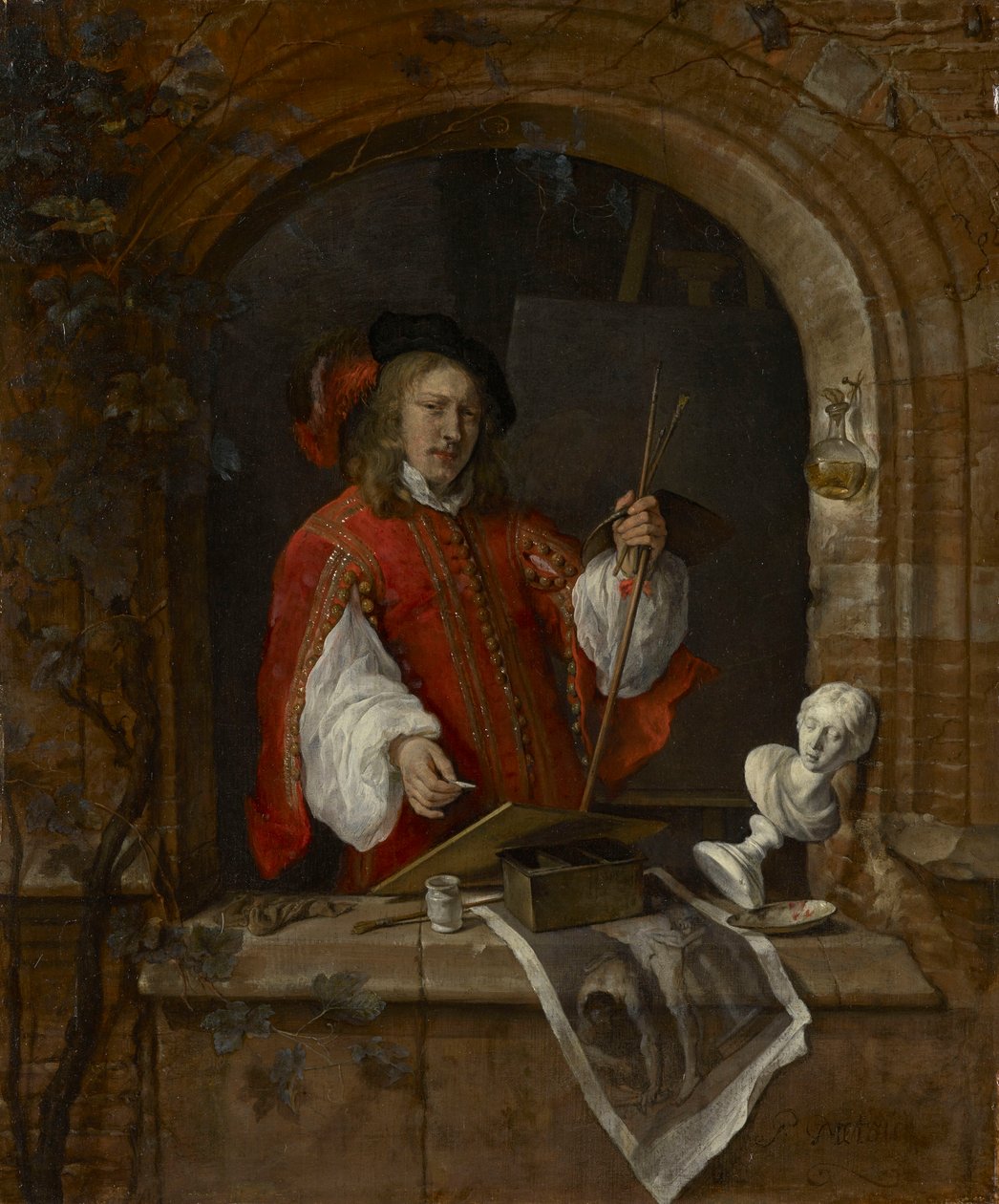 Autoportrét od Gabriel Metsu