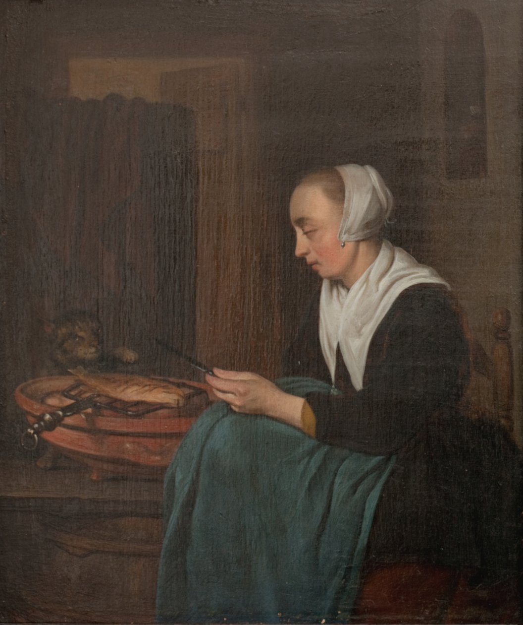 Spící prodavačka od Gabriel Metsu