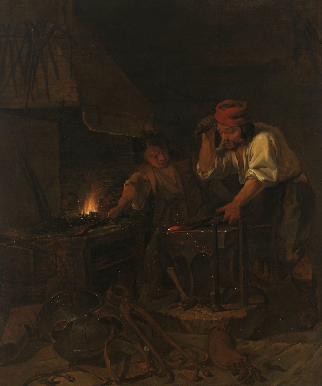 The Weaponsmith od Gabriel Metsu