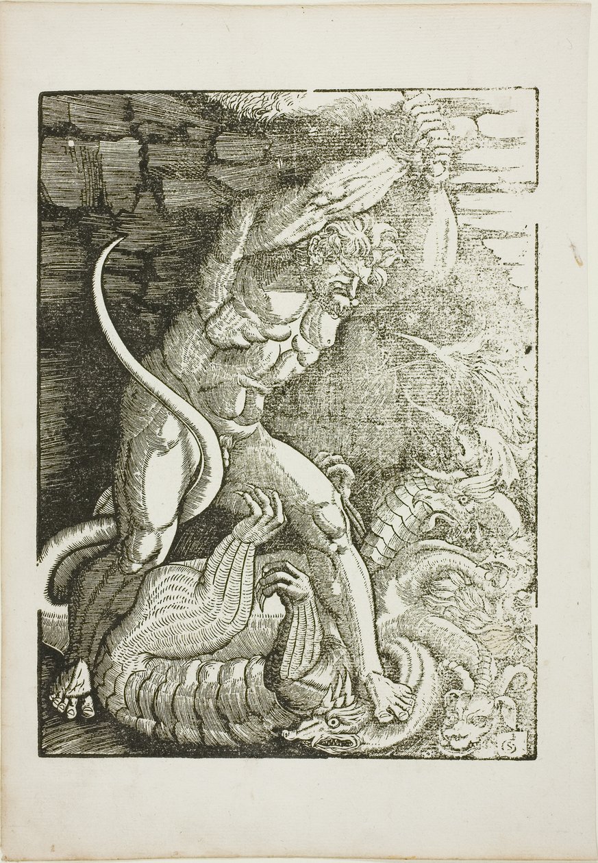Hercules Killing the Lernean Hydra, ze scén ze života Herkula od Gabriel Salmon