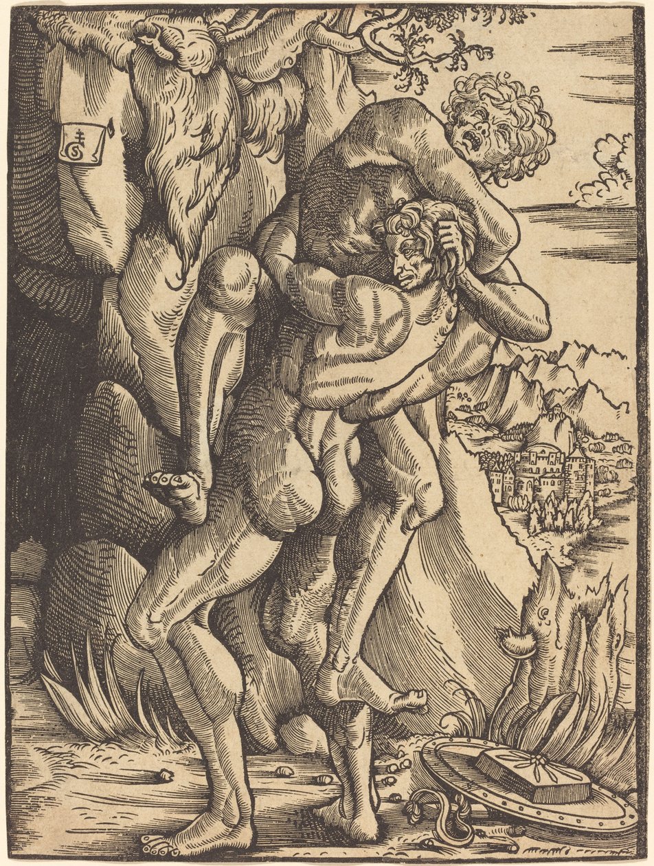 Herkules a Antaeus od Gabriel Salmon