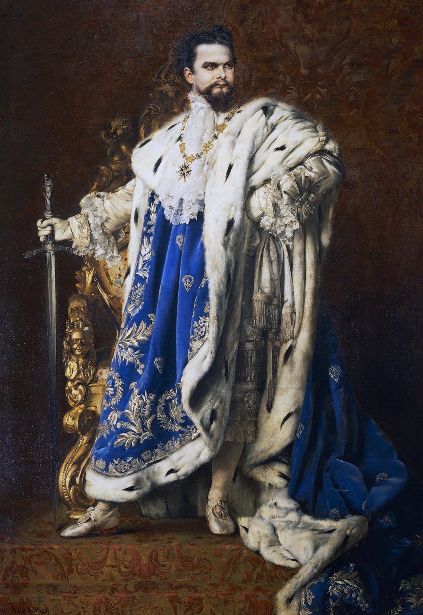 Bavorský král Ludvík II. (1845-1886) od Gabriel Schachinger
