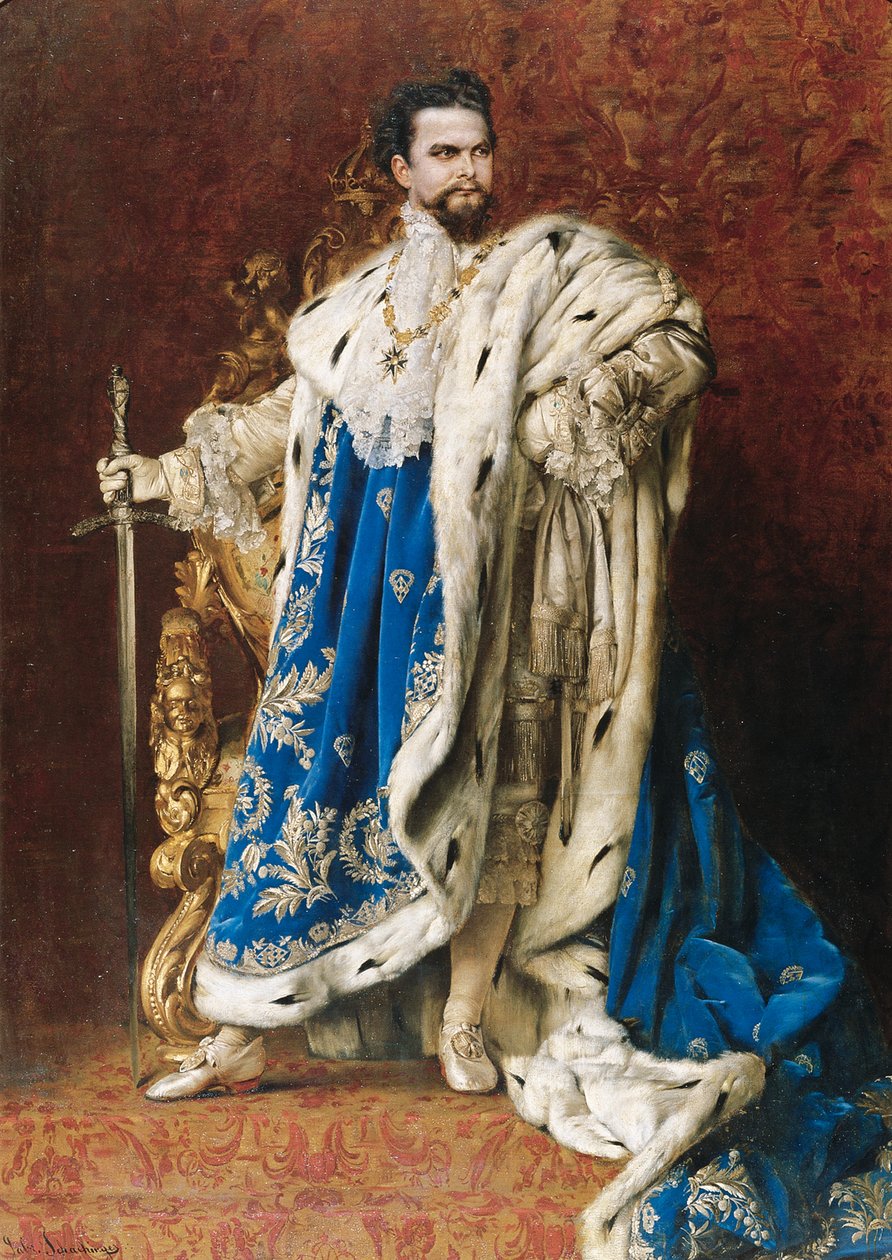 Ludwig II jako velmistr Řádu rytířů svatého Jiří, 1887 od Gabriel Schachinger