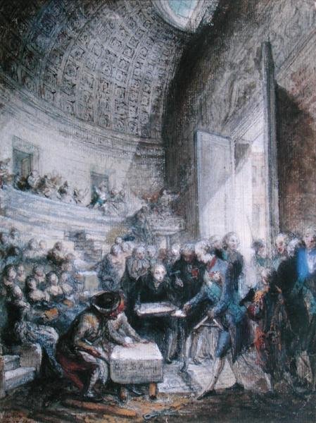 Ludvík XVI. (1754-93) Položení prvního kamene Královské akademie chirurgie od Gabriel de Saint Aubin