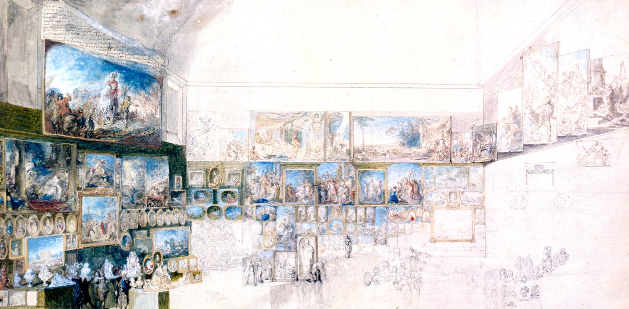 Kabinet kreseb, c1744-1780 od Gabriel de Saint Aubin