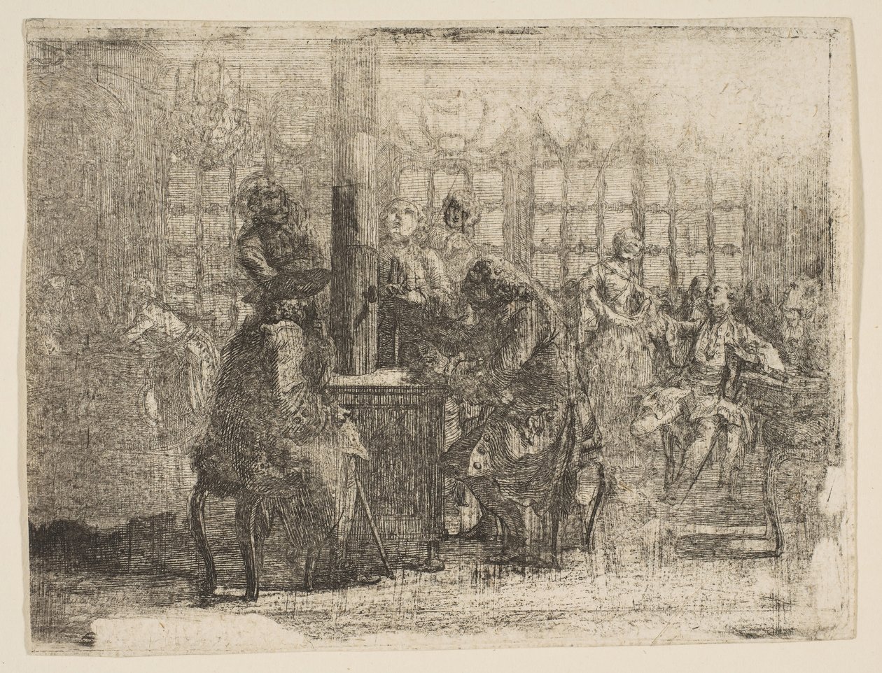 The Nouvellistes, 1752. od Gabriel de Saint Aubin