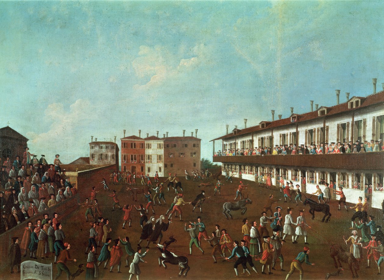 Býčí dostihy v San Giobbe, Benátky od Gabriele Bella