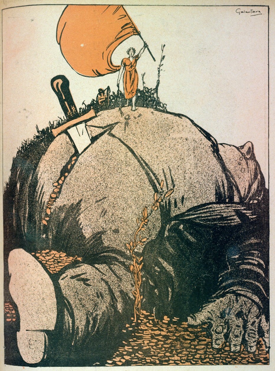 The Beast (Kapitalism): Teprve když člověk zabije toto zvíře, vyjde na světlo skutečná sociální pravda, vyrytá umělcem z hospody 
