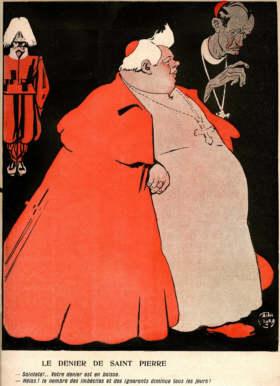Vatikánský speciál „Máselný talíř“ (č. 242 z 18. listopadu od Gabriele (1865 1937) Galantara