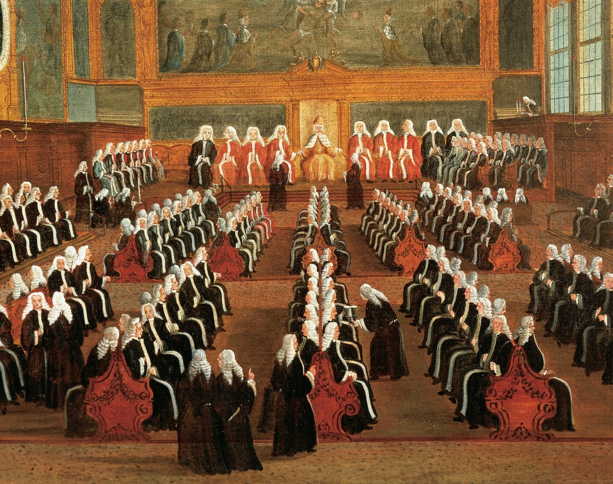 Tabule Pregadi v Ducal Palace, Gabriele Bella (1730-1799), Detail od Gabriele Bella