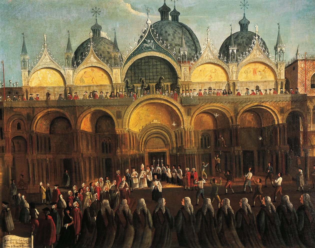 Velikonoční sborník v San Marco, Gabriele Bella (1730-1782) od Gabriele Bella