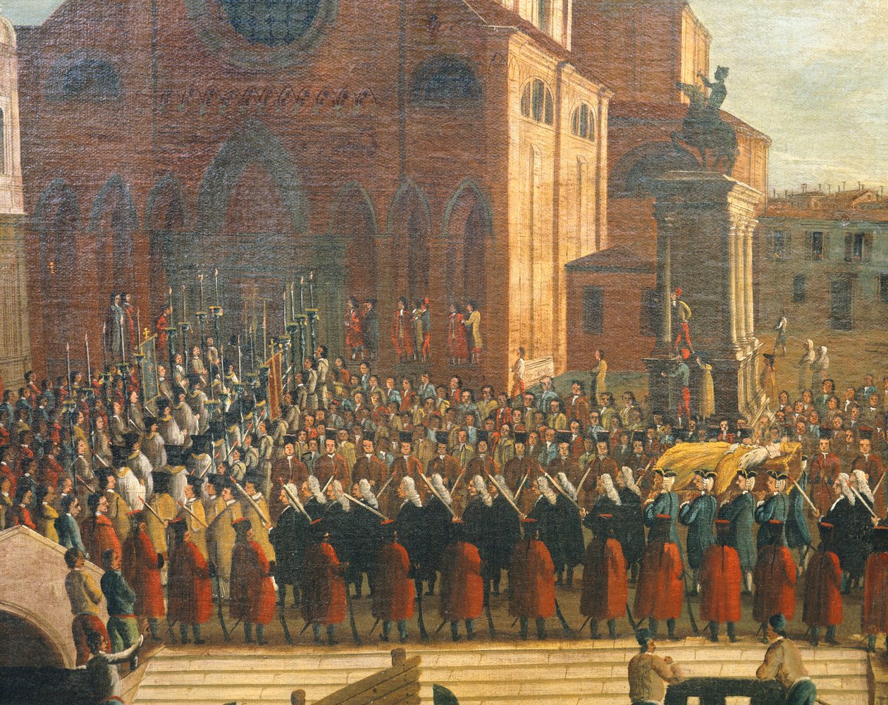 Pohřeb dóžete v kostele Santi Giovanni e Paolo, Gabriel Bella (1730-1799), olej na plátně. od Gabriele Bella