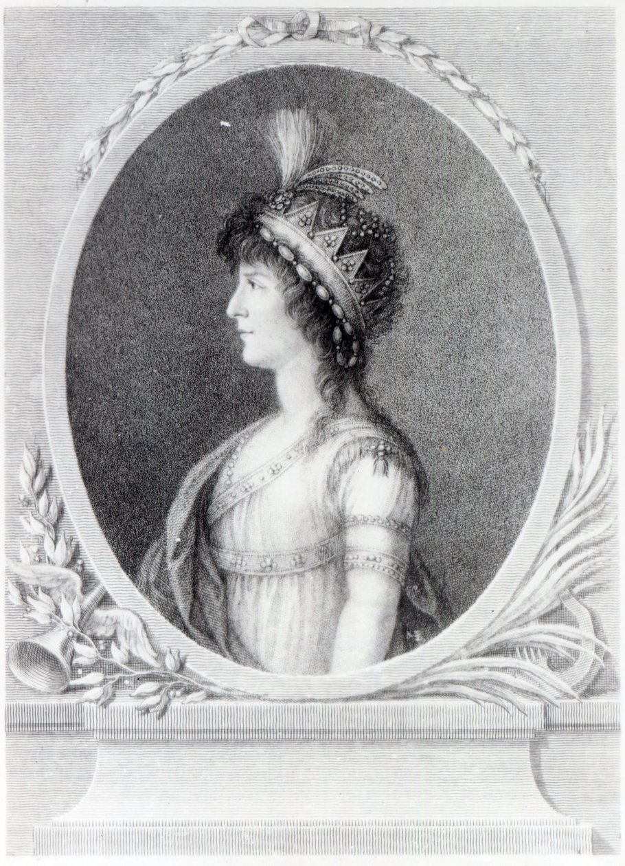 Angelica Catalani, vyryl Francesco Bartolozzi, 1802 od Gaetano Basteris