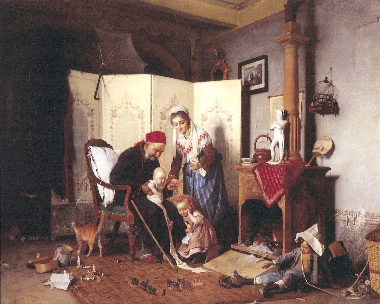 Hra na vojáky, 1878 od Gaetano Chierici