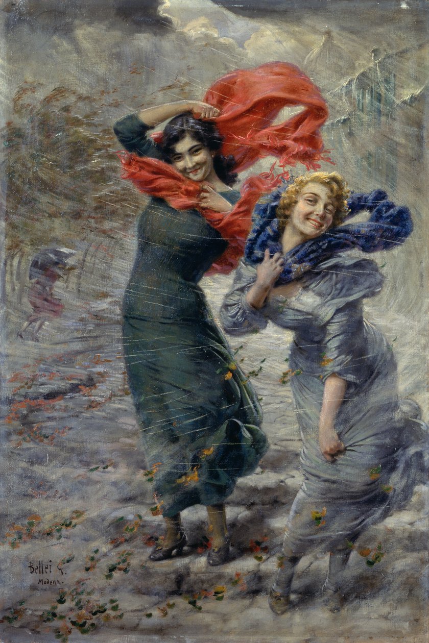 Poryv větru od Gaetano Bellei