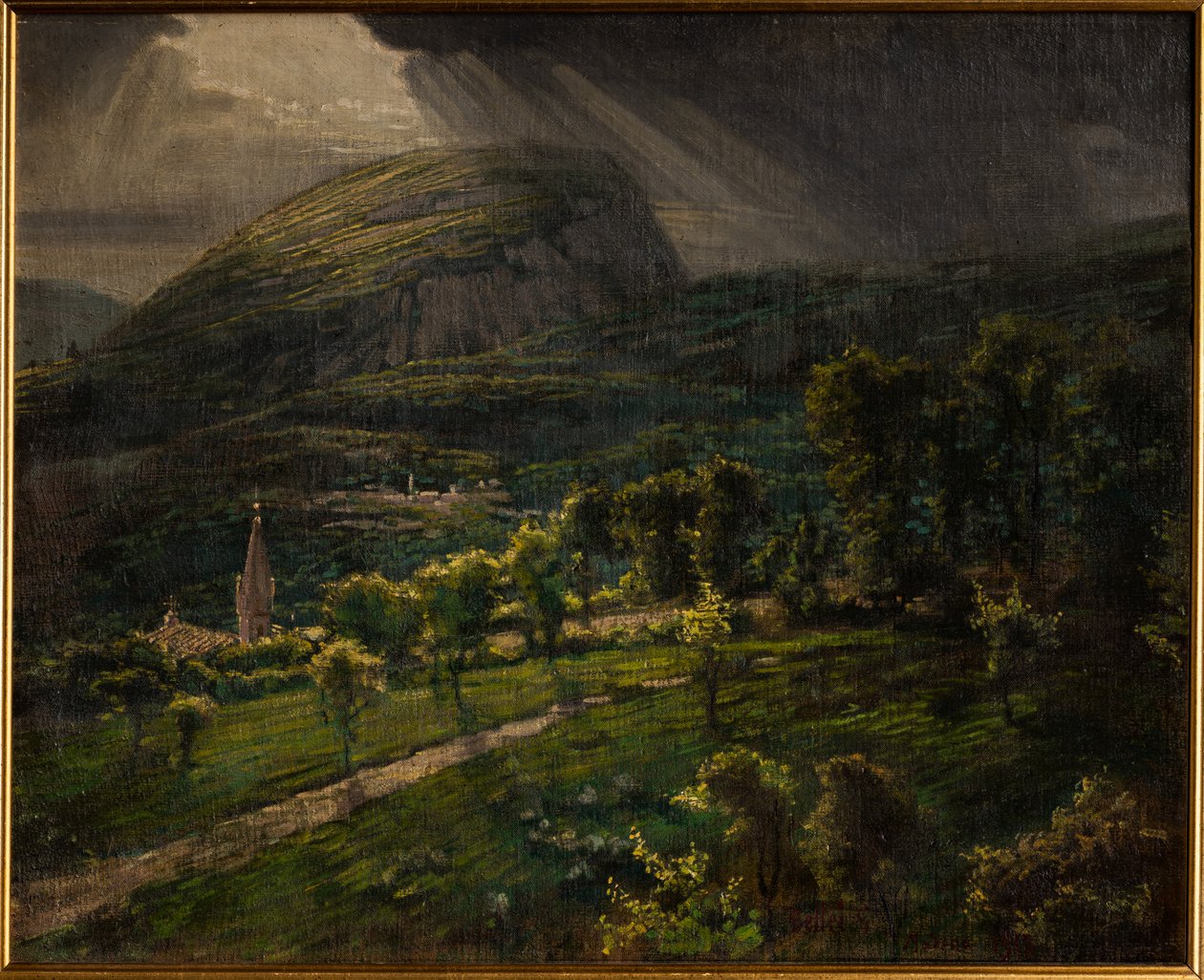 Pietra di Bismantova (olej na plátně) od Gaetano Bellei