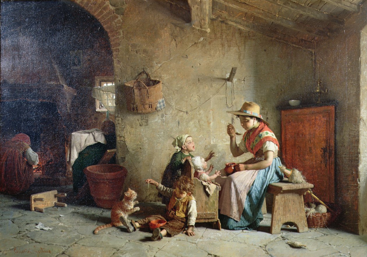 Krmení miminka od Gaetano Chierici