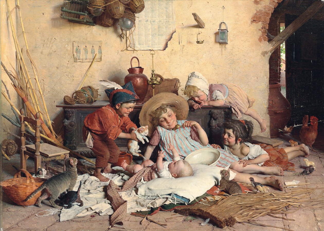 Malá maminka, druhá polovina 19. od Gaetano Chierici