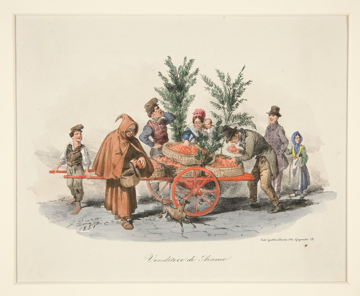 Oranžový prodejce (The Orange Vendor) od Gaetano Dura