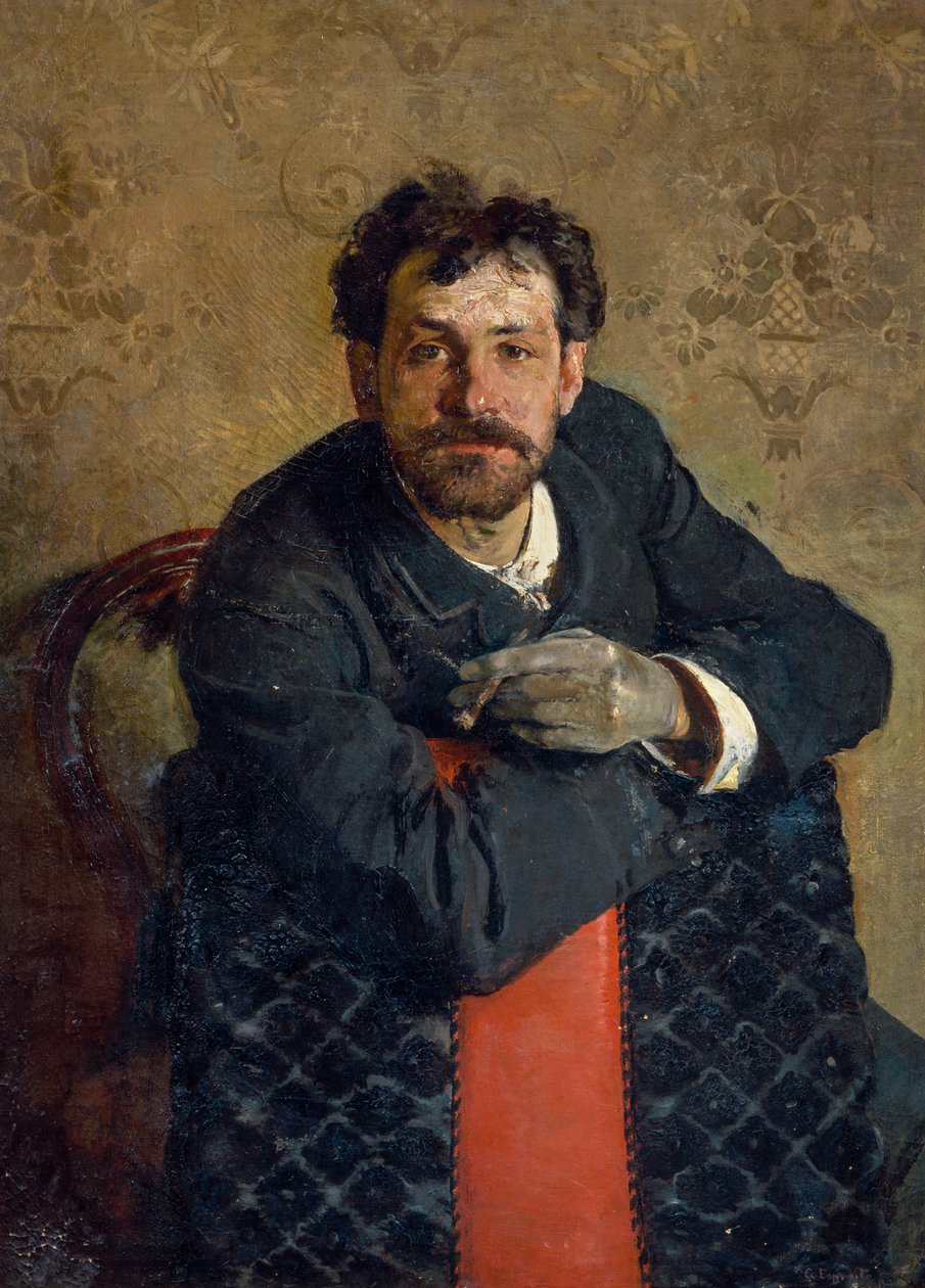Portrét architekta Antonia Curriho, Gaetano Esposito (1858-1911) od Gaetano Esposito