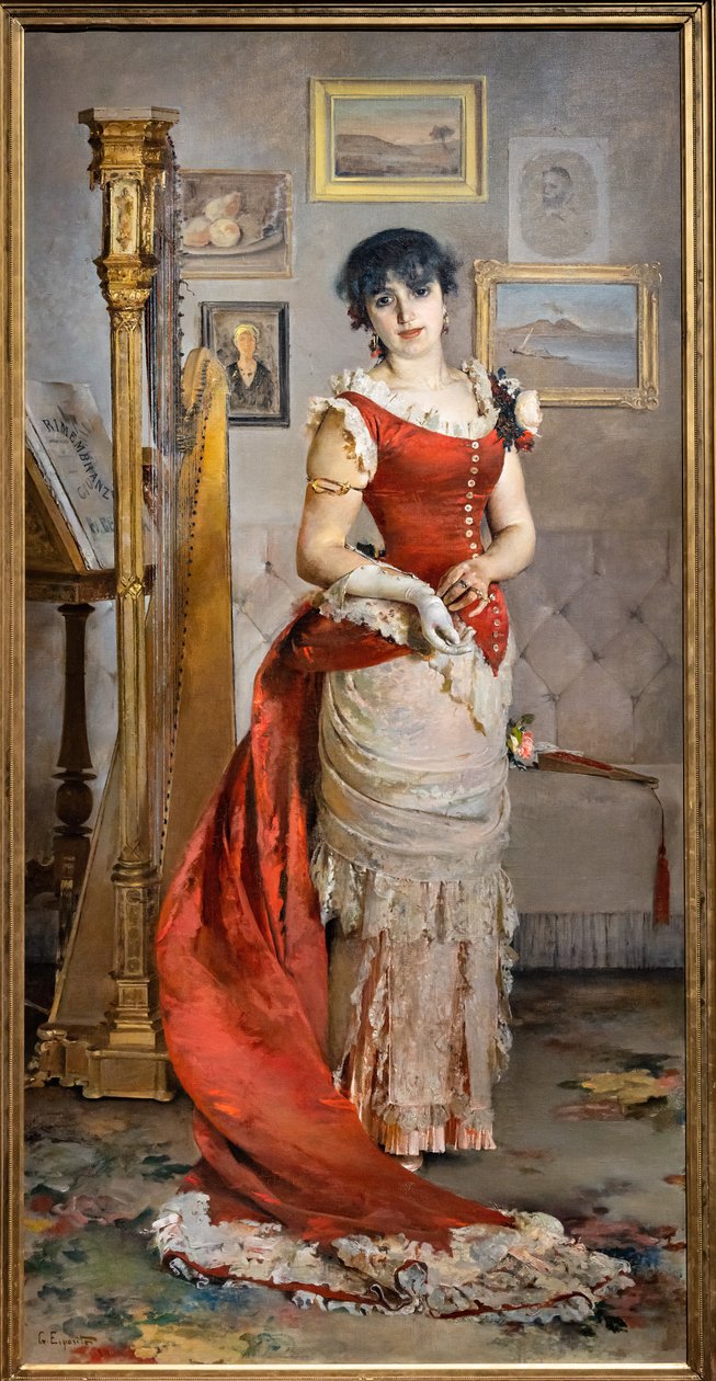Harfistka od Gaetano Esposito