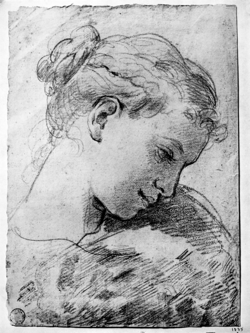 Studie dívčí hlavy, 18. století 1933. od Gaetano Gandolfi